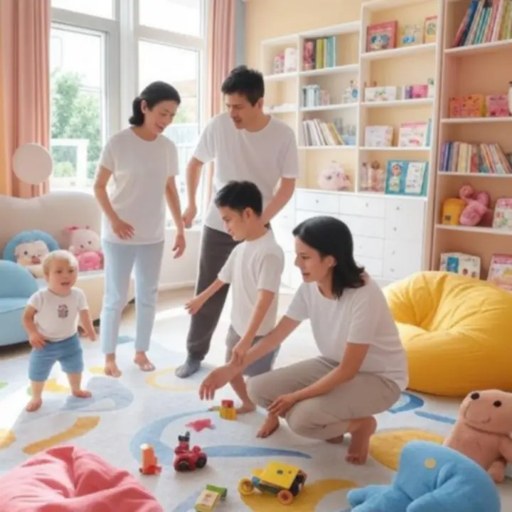 Przytulny pokój dziecięcy w pastelowych kolorach