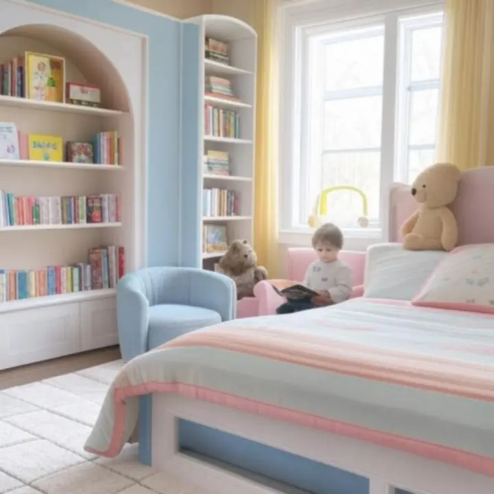 Przykładowa kolekcja mebli, dekoracji i tekstyliów do pokoju dziecięcego